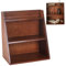 Pfjsseey Vintage -Wandregal, 11, 8x6.7x13, 2 Zoll 3 Tierholz -Schmuckstücksregal, dekorative freistehende und Wandhänge -Vintage -Regale mit Haken für die Küche Home Office