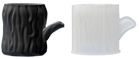RGYBAO Silikonform für Kerzenhalter, Kerzen, Tassen, Baumstumpf, Kerzenhalter, Gips, Sukkulenten, Pflanzgefäß, Dekorationen, Formen