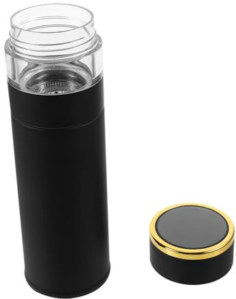 OFFSCH Botella de Inoxidable con Vaso Térmico de Viaje Bebidas Frías o Temperatura del Compacto y Duradero
