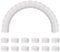 sourcing map 50pcs Plastic Bottle Caps, 30mm Bottle Screw Lid Top Water Bottles Top Cap for DIY Development Imagination Intelligence Craft Scrapbook Creative Gifts, White