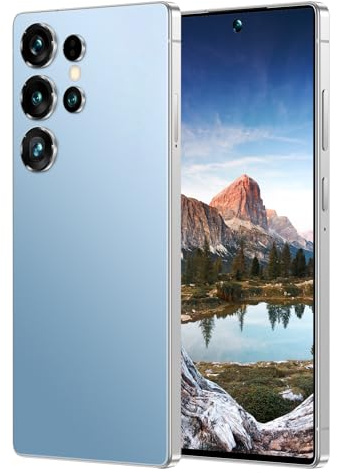 S25 Ultra 6.8 FHD Super-V Display Smartphone | Al Dual Camera | Snapdragon 8Gen4 | 4500mAh Battery | 5G Global Bands | Dual SLM + SD Slot | Face Unlock Smartphone (Azul,256)