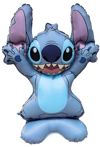 Procos - Stehender Folienballon Disney Stitch, Ballon zum Luftbefüllen, Geschenk, Dekoration