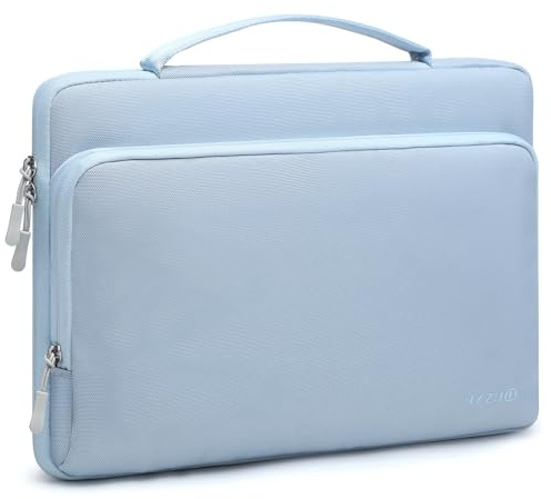 HYZUO 13,3-14 Zoll Laptoptasche Laptop Hülle für MacBook Pro 14, Blass Blau | für MacBook Pro 14 M5-M1 Pro/Max A3426 A3427 2026-2021, 13,3 MacBook Air/Pro, 13,8/13,5 Surface, 13 13,3 HP Dell