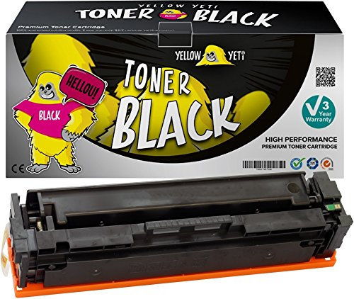 YELLOW YETI 201X CF400X (2800 Seiten) Schwarz Premium Toner kompatibel für Color Laserjet Pro MFP M277dw M277n M274n M252dw M252n