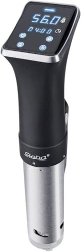 Steba Sous-Vide Garer SV 75, Wasserdicht nach IPX 7, Erw?rmt 20 Liter in ca. 45 Min auf 56?C, Abweichung max. 0,1?C, Wasserumw?lzung 12,0 L/Min, Mobil einsetzbar, f?r alle T?pfe ab 15 cm Tiefe, grau