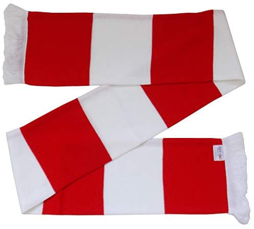 Arena Scarves Southampton Supporters Red and White Retro Style Scarf