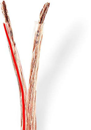 NEDIS - Cavo per altoparlante, 2 x 6 mm2, 50 m, colore: Trasparente