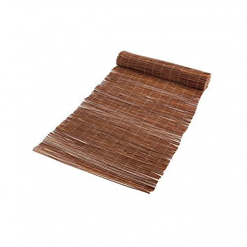 Oypla Natural Willow Outdoor Garden Fencing Screen Roll 1m x 4m