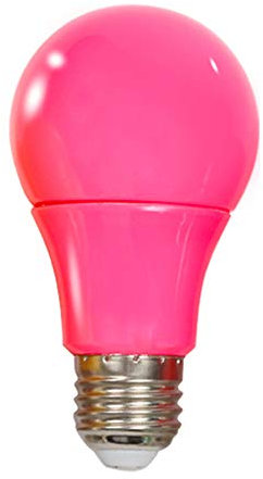 Wankd 5W Pink LED Glühbirnen E27 - A19 Pink LED-Filament-Lampe E27 farbige Glühbirne 60W äquivalent nicht dimmbar für Hochzeit Halloween Weihnachten Party Bar Dekoration Beleuchtung (5-Pack)