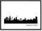 Wandbild Frankfurt Skyline mit Individuellem Text Personalisiertes Bild in S/W & Metall optional mit Rahmen Geschenk Geschenkidee Einzug Umzug Familie Freunde
