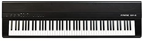 Fame SP-2 BK Digital Stage Piano mit Hammermechanik, 88 Tasten, 192 Stimmen, Reverb und Chorus Effekte
