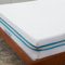 Linenspa Matratzen Topper 120 x 200 cm, 7,5cm hoch – Matratzenauflage mit Gel Memory Foam und waschbarem Bezug mit Reißverschluss – Öko-Tex, Weiß