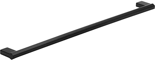 SIRO Möbelgriff Straubenhardt, Modern, Druckguss schwarz matt pulverbeschichtet, 336 mm x 32 mm x 11 mm, LA 320 mm, 2571-336PB12