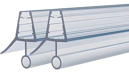 Ersatzdichtung Wasserabweiser Duschdichtung Schwallschutz Duschkabine Bad 7-8mm Glas 1000mm x2