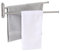 KES Handtuchhalter Schwenkbar Handtuchstange 2 Armig 50cm Lang Badetuchhalter Edelstahl 18/8 Handtuch Halterung Bad Wandmontage Gebürstet, A2103S2L50-2