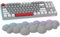 Wolkenweiche, ergonomische Handballenauflage für 100 Tasten, 87 Tasten, 68 Tasten, Tastatur aus PU-Material, rutschfeste Gummibasis, Memory-Schaum, wolkenförmig, 15,2 * 4,4 * 1,2 Zoll, grau