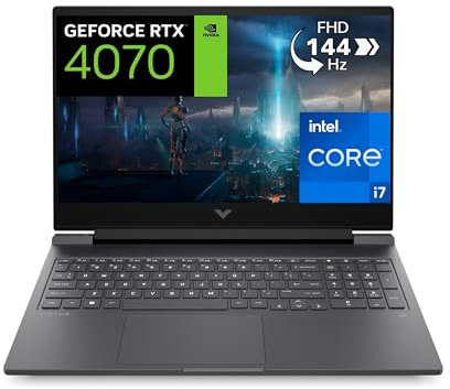 HP Victus 16-r0000sf PC Portable Gaming 16.1 FHD IPS (Intel Core i7-13700H, RAM 16 Go, SSD 512 Go, NVIDIA GeForce RTX 4070 8GB, AZERTY, Windows 11) Argent mica