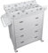 Plastimyr Bañera Mob Cajones Estrellas Blanco