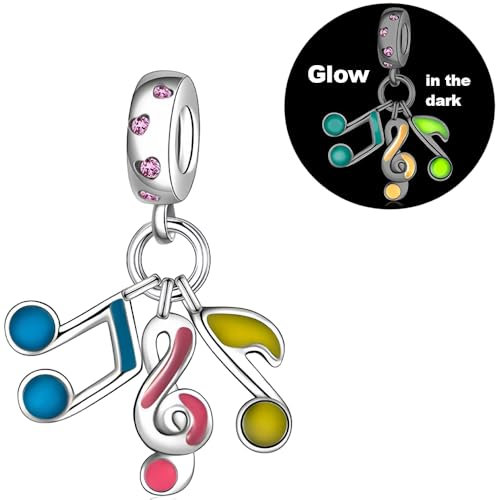 DOLARISE Reize für Pandora Armbänder, 925 Sterling Silber Note Bead Charm Brithday Anhänger Schmuck Geschenk für Frauen Mädchen Mutter Familie Freund