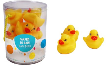 FLYPOP'S Badeenten – Badespiele – 051114 – Gelb – Kunststoff – Spielzeug für Kinder – Geschenk – Zubehör – 6 cm – ab 6 Monaten