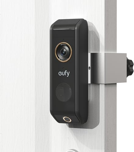 VMEI Anti-Theft Doorbell Door Mount Compatible with eufy Doorbell S330 (T8213) (Battery-Powered),Metal Mount Made of High-Hardness Stainless Steel,No Drill,Not Block Doorbell Sensor-Silver
