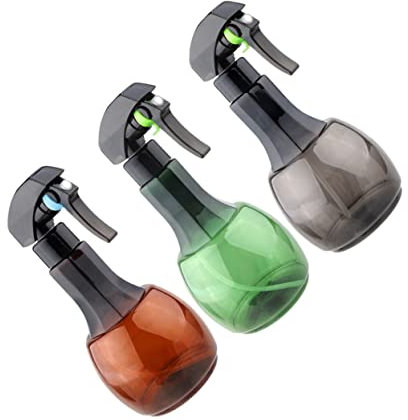Baluue 3pcs Spray Bottle Hair Water Sprayer for Hair Styling and Plant Care Reusable Fine Mist Bottle Random Color