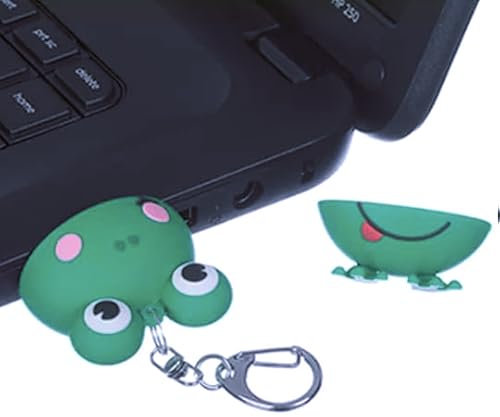 Clé USB 32GO Animaux Grenouille Verte Mignonne, Lecteur Flash USB Animaux Drôles