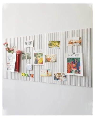 Rokeblau 120 x 80cm Benutzerdefinierte große Korktafel große Pinnwand, dekorative Pinnwand aus Filz, 0,9cm dick faltbare Fototafel mit selbstklebendem Klebeband, Sichttafel für Wände - Beige