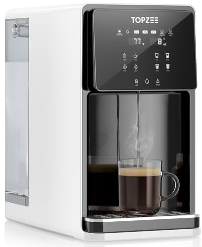 UV Countertop Reverse Osmosis Water Filter System, 8 Stage Water Purifier, 7L Large Water Tank for Home, 4:1 Pure to Drain, Reduce TDS PFAS, BPA Free (No Installation Required), White