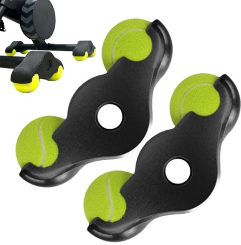 JIEBWCHA Rocker Plate Feet, Rocker Adapter Feet,Tennisballfüße Für WahooKickr Core Rollentrainer,Zubehör Für Kickr Core Rollentrainer,Noise Reduction Rocker Feet Adapter with 4 Tennis Balls Tailored