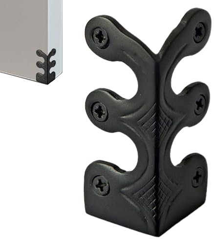 Protezioni angolari per battiscopa in metallo, protezione per gli angoli del battiscopa, protezione per angoli in metallo vintage, in ottone per battiscopa, copertura decorativa in metallo anticato