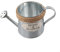Yhenlovtt Annaffiatoio vintage in ferro, vaso per fiori in metallo, decorazione da giardino, contenitore portatile con design aperto 9 cm x 8,5 cm (poster)