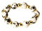 Purelei® Coast Ring – Elastischer Ring aus Dalmatiner-Jaspis & Edelstahl in Gold, Silber oder Roségold – Größen S/M & M/L – Stilvoll & anpassbar - Fidget - Anxiety (Gold, S-M)