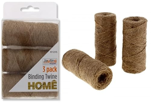 Natürliche Jute-Schnur, langlebig, umweltfreundlich, für den Garten, zum Backen, Verpacken, Binden, Verpacken, Floristik, Gartenarbeit, Geschenke, Basteln, Ballenpresse, Schnur, Spule, strapazierfähig