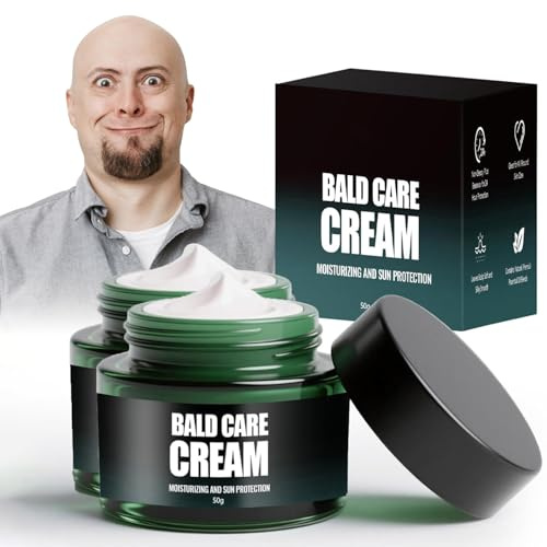 Crema Para La Calvicie - Hidratante y Calmante para Cuero Cabelludo | Efecto antibrillo matizante, Cuidado Diario para Hombres, Pack de 2