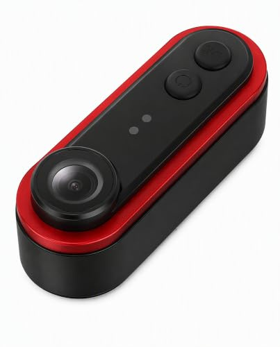 Yechiry Fahrradkamera mit Rücklicht, 1080p HD Sport -Action -Kamera, App Steuerung, Rückfahrkameras Im Freien mit Reitungsansicht mit Halterung, IPX6 Wasserdicht, 150 ° Weitwinkel (32GB)