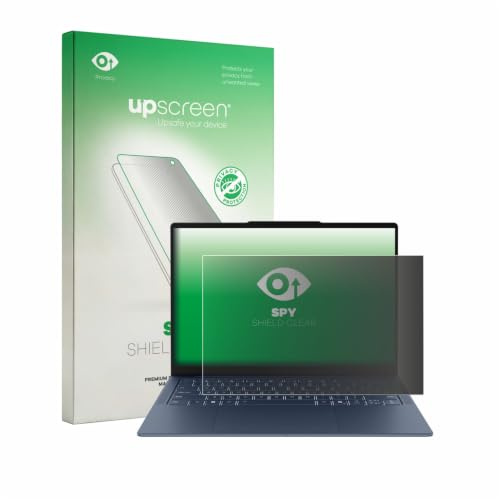 upscreen Blickschutzfolie für Lenovo Yoga Slim 7x Gen 11 14 | Anti-Spy Displayschutz Made in Germany Privacy Screen Protector Sichtschutz Blaulichtfilter Klare Folie