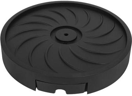 SHINEOFI Plant Caddy with Wheels, Mobile Flower Pot Tray, round Pp Planter Tray with Hidden Wheels, Black, for Heavy Plants, Garden Outdoor