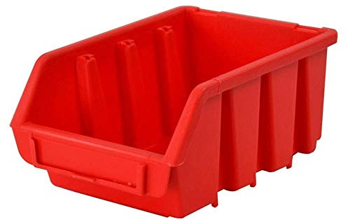 Interlocking Storage Bin Size 2L Red 116 x 212 x 75mm