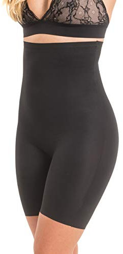 MAGIC BODYFASHION Damen Maxi Sexy Hi-bermuda Taillenmieder, Schwarz (Black 100), L EU