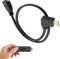 Right Angle 90 Degrees Fire Stick TV HDMI 0.5m Male to Female Extender Extension Wire Lead Cable