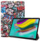 FanTing Samsung Galaxy Tab S5e Cover, Ultrasottile Custodia in Pelle PU, con Stand per Samsung Galaxy Tab S5e -Graffiti