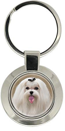 Maltese Terrier Schlüsselanhänger
