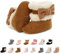 Stivaletti Invernali con Bottoni Design per Bambini Fondo Morbido Antiscivolo Stivali da Neve Bambino Cotone Piatto Pelliccia Scarpe Calde