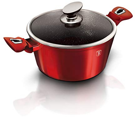 B-Black BERLINGER Haus Faitout avec revêtement en pierre de lave 24 cm