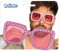 Boland 02632 02632 Lunettes de fête pour adulte avec strass Rose Taille unique