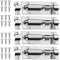 Stainless Steel 4 Pack Sliding Door Lock with Screws - 3 Inch Barrel Bolt Latch Slide for Home Yard Garden