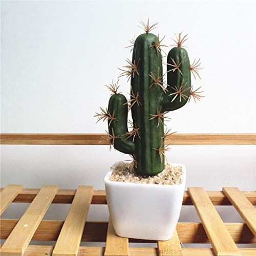 W.Z.H.H.H Künstliche Pflanzen Künstlicher Kaktus Topf PU Pflanze mit Schaum-Vase Simulation Tropische Pflanzen Hochzeit Dekoration Fuel Oil Filter Home Office Tabelle DIY Künstliche Blume
