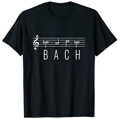 B-A-C-H Johann Sebastian Bach Noten-Design für Musik-Fans T-Shirt