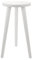 YARNOW Tall Wooden Plant Stand, Round Plant Stand, White Legs, 20cm Diameter, 42cm Height, Stable and Durable for Home, Living Room, Balcony, Small Table